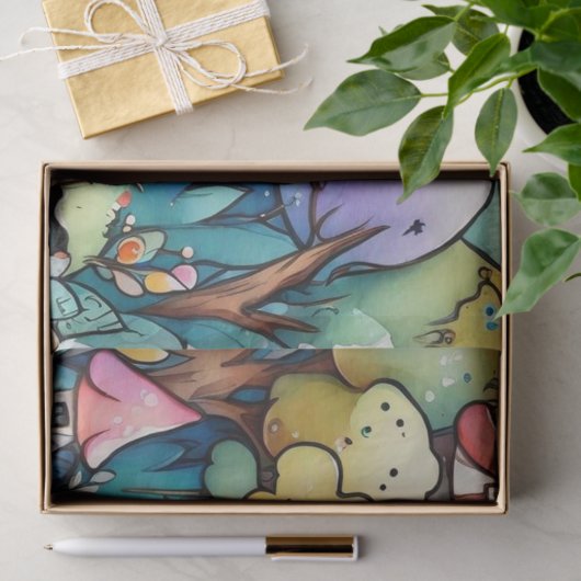 Märchen im Märchenwappenpapier Seidenpapier (Geschenk)