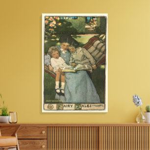 Märchen im Vintage-Stil von Jessie Willcox Smith Leinwanddruck