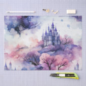 Märchen in Fairyland Dark Blue Lila und rosa Seidenpapier