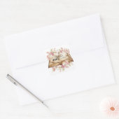 Märchen-Königliches Babyshower Quadratischer Aufkleber (Umschlag)