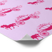Märchen-Kutsche ~ Geschenkverpackungspapier 16x12 Poster (Ecke)