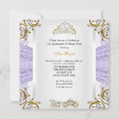 Märchen Lavender Quinceanera 15. Geburtstag 2 Einladung (Rückseite)