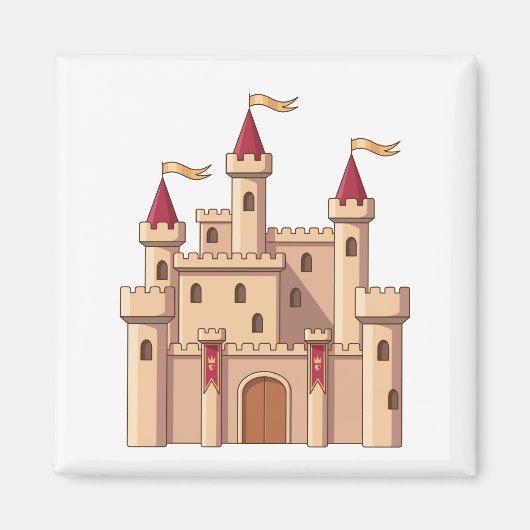 Märchen Mittelalterliche Königliche Prinzessinnen Magnet (Vorne)