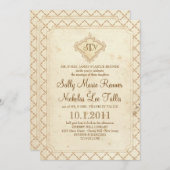 Märchen-Monogramm-Einladung Einladung (Vorne/Hinten)