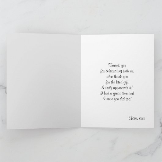 Märchen Party danke Karte (Innenseite)