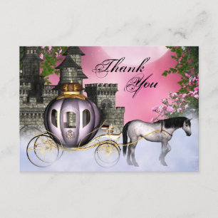 Märchen-Prinzessin Flat Thank You Cards Dankeskarte
