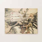 Märchen-Prinzessin-und Baum-Elf-Puzzlespiel Puzzle (Horizontal)