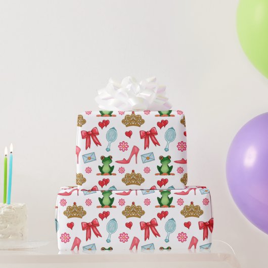 Märchen-Prinzessinnen-Muster Geschenkpapier (Partygeschenke)