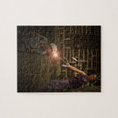 Märchen-Puzzlespiel Aschenputtels und der Puzzle (Horizontal)