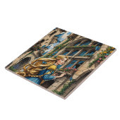 Märchen - Rapunzel. Schönes goldenes Haar Fliese (Seite)