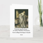 Märchen-Schein-Kleid durch Arthur Rackham Karte (Rückseite)