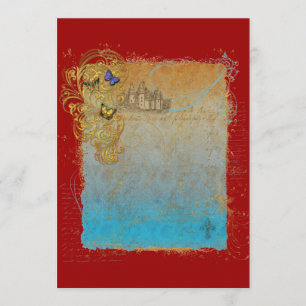 Märchen-Schloss-Einladungskarten Einladung