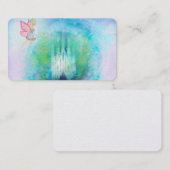 Märchen-Schloss-Visitenkarte Visitenkarte (Vorne/Hinten)