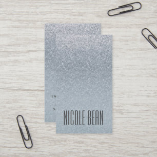 Märchen Silber Glitter Glam Glamour Chic Custom Visitenkarte