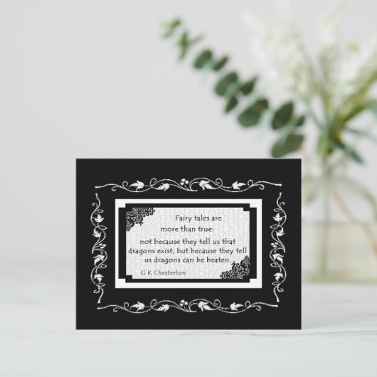 Märchen sind.. Postkarte (Stehend Vorderseite)