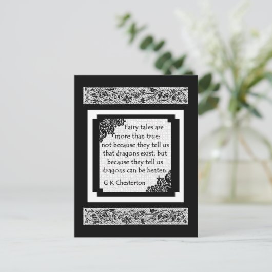 Märchen sind.. Postkarte (Stehend Vorderseite)