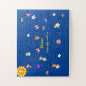 Märchen und Blume Puzzle, personalisierter Name Puzzle (Vertikal)