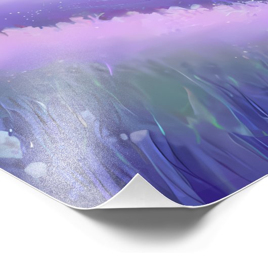 Märchen unter dem Regenbogen Fotodruck (Ecke)