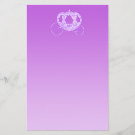 Märchen-Wagen im Purpur Briefpapier