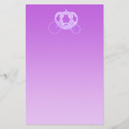Märchen-Wagen im Purpur Briefpapier (Vorderseite)