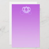 Märchen-Wagen im Purpur Briefpapier (Vorne/Hinten)