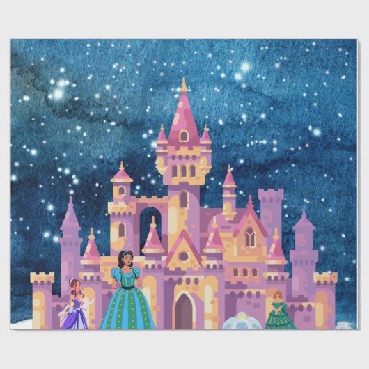 Märchenansicht Geschenkpapier (Flach)