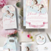 Märchenbaby Pony Rosa Ballons Stars Geburtstag Pappteller