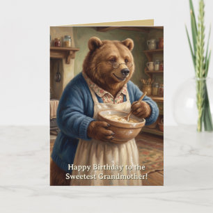 Märchenbackbär Großmutter Geburtstag Karte