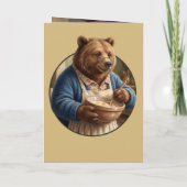 Märchenbackbär Großmutter Geburtstag Karte (Rückseite)