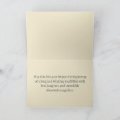 Märchenbären Papierboot | 1. Hochzeitstag Karte (Innenseite)
