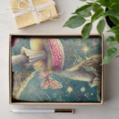 Märchenbaum Alice und Cheshire-Kat Decoupage Seidenpapier (Geschenk)