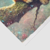 Märchenbaum Alice und Cheshire-Kat Decoupage Seidenpapier (Ausschnitt)
