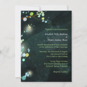 Märchenbäume Einzigartige Weiße Hochzeit Einladung (Rückseite)