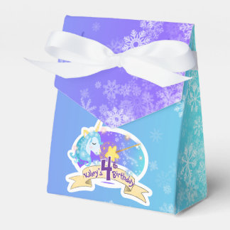 Märchenblaue Einhorn-Geburtstags-Geschenkboxen Geschenkschachtel