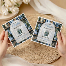 Märchenbuch Blau Junge Bibliothek Buch Baby Shower