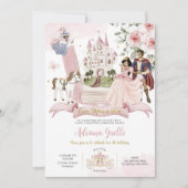 Märchenbuch Einmal auf Geburtstag der Prinzessin Einladung (Vorderseite)