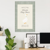 Märchenbuch-Mutter-Gans-Sage-Baby-Shower-Willkomme Poster (Heimbüro)