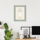 Märchenbuch-Mutter-Gans-Sage-Baby-Shower-Willkomme Poster (Heimbüro)