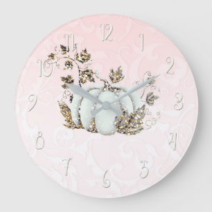 Märchenbuch Rosa und Weiße Kürbis Fee Geschichte Große Wanduhr