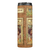 Märchenbuch-Stil Gemütlicher Backstein-Stil Thermosbecher (Rückseite)