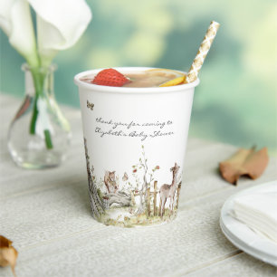 Märchenbuch   Wald Baby Shower Pappbecher
