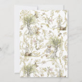 Märchenbuch | Wald-Babyshower Einladung (Rückseite)