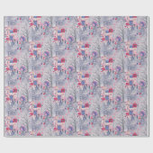 Märchenbücher und magische Kreaturen Grau Geschenkpapier (Flach)