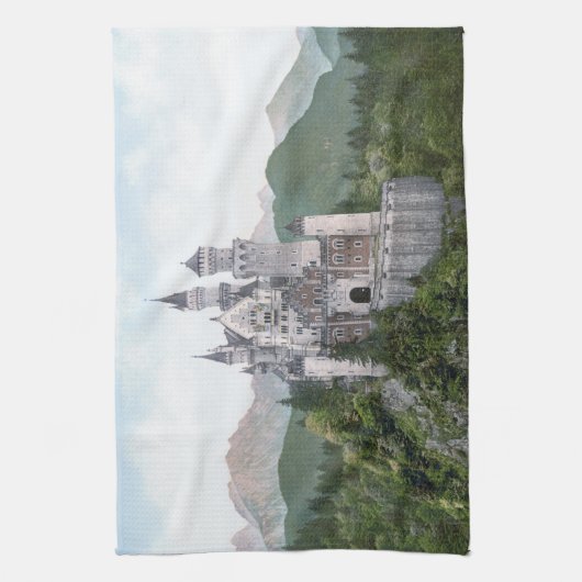 Märchenburg Geschirrtuch (Vertikal)