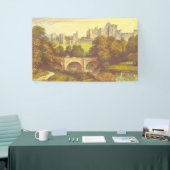 Märchenburg Vintage Illustrationslage Banner (Messeveranstaltung)