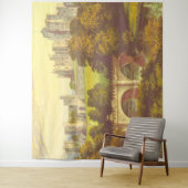 Märchenburg Vintage Illustrationslage Wandteppich (Beispiel)