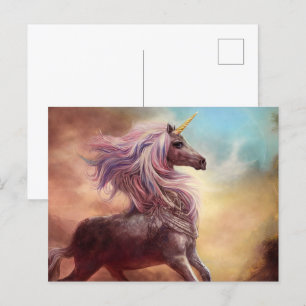 Märcheneinhorn Postkarte