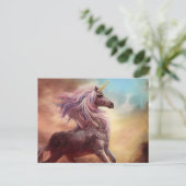 Märcheneinhorn Postkarte (Stehend Vorderseite)