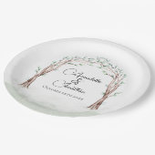 Märcheneintritt zur Waldhochzeit Pappteller (Schrägansicht)