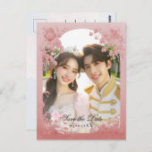 MärchenFoto Save the Date Postkarte (Vorne/Hinten)